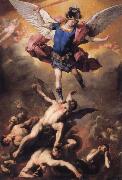 Luca Giordano The Archangel Michael driving the rebellious angels into Hell china oil painting reproduction